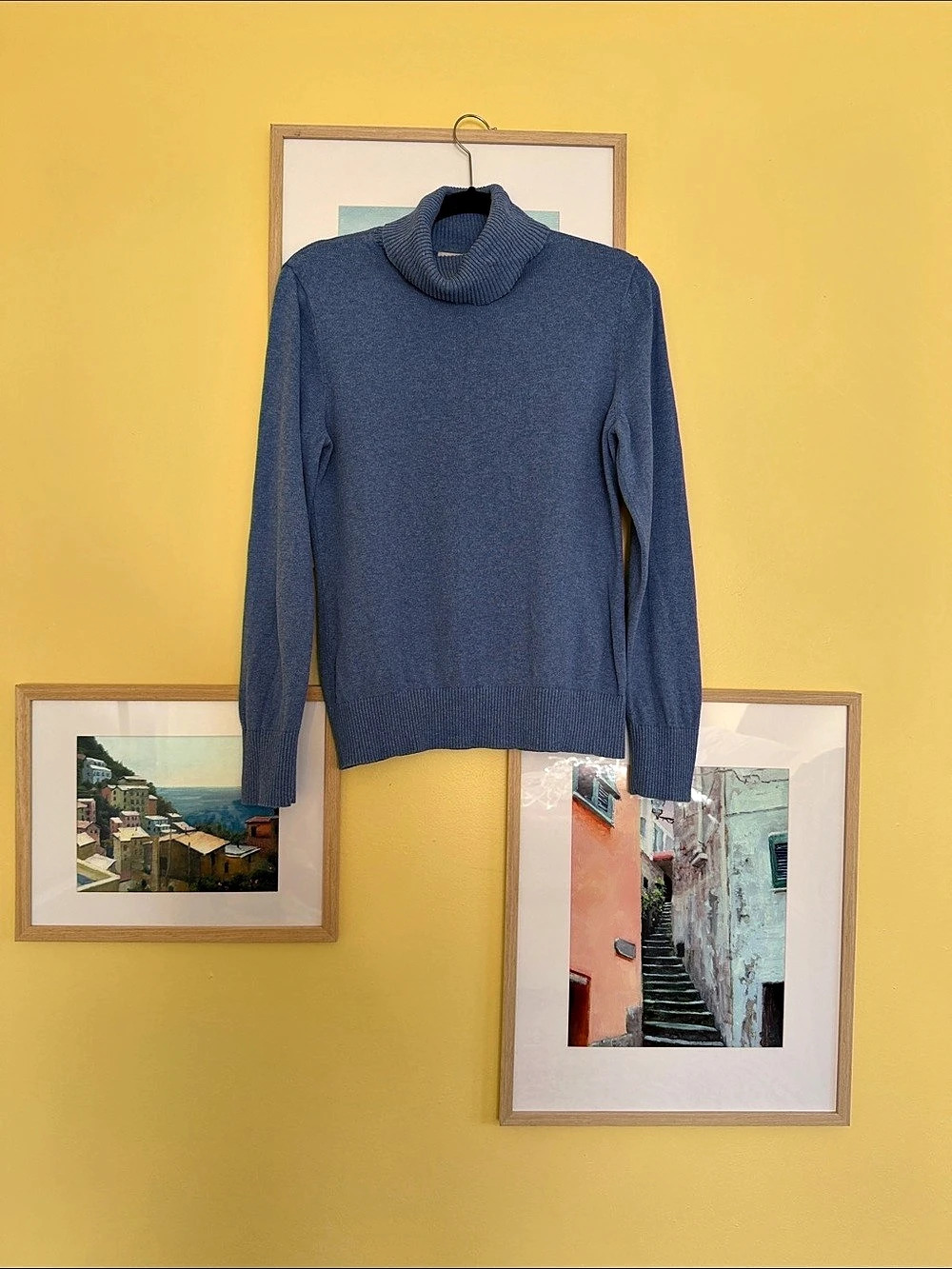 L.L.Bean Blue Turtleneck Sweater Size Small Classic Pullover